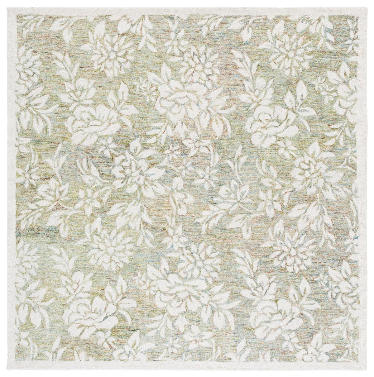 Safavieh Jardin 6'-0" x 6'-0" Rug in Green / Ivory