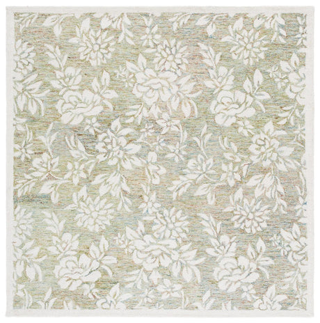 Safavieh Jardin 6'-0" x 6'-0" Rug in Green / Ivory