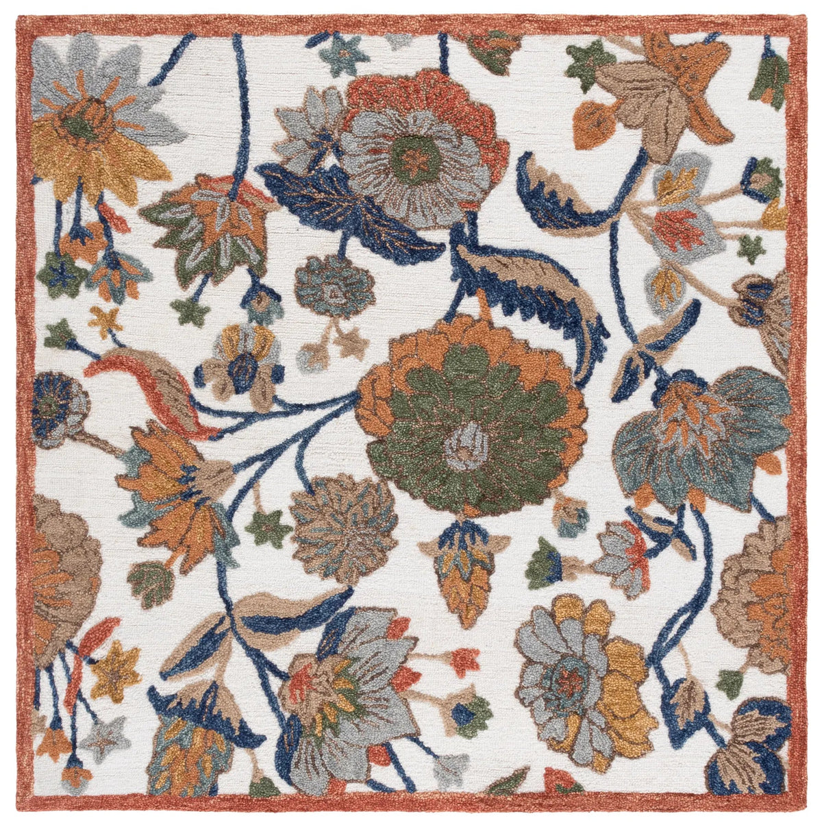 Safavieh Jardin 6'-0" x 6'-0" Rug in Ivory / Green