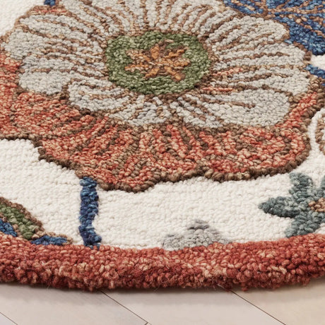 Safavieh Jardin 6'-0" x 6'-0" Rug in Ivory / Green