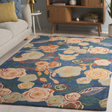 Safavieh Jardin 4'-0" x 6'-0" Rug in Blue / Pink