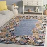 Safavieh Jardin 4'-0" x 6'-0" Rug in Blue / Rust