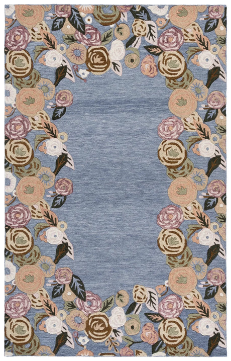 Safavieh Jardin 4'-0" x 6'-0" Rug in Blue / Rust