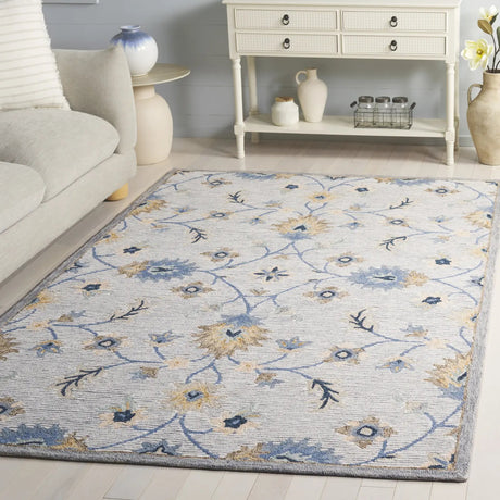 Safavieh Jardin 4'-0" x 6'-0" Rug in Grey / Blue