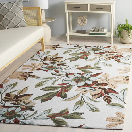 Safavieh Jardin 4'-0" x 6'-0" Rug in Ivory / Sage