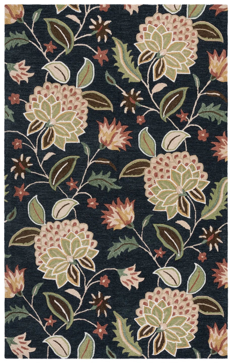Safavieh Jardin 4'-0" x 6'-0" Rug in Blue / Light Green