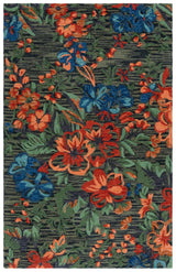 Safavieh Jardin 4'-0" x 6'-0" Rug in Blue / Orange