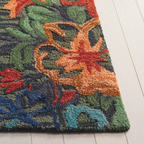 Safavieh Jardin 4'-0" x 6'-0" Rug in Blue / Orange