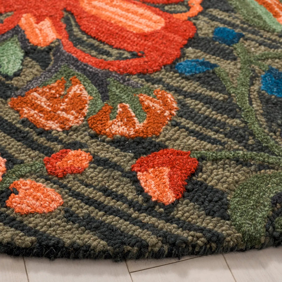 Safavieh Jardin 6'-0" x 6'-0" Rug in Blue / Orange