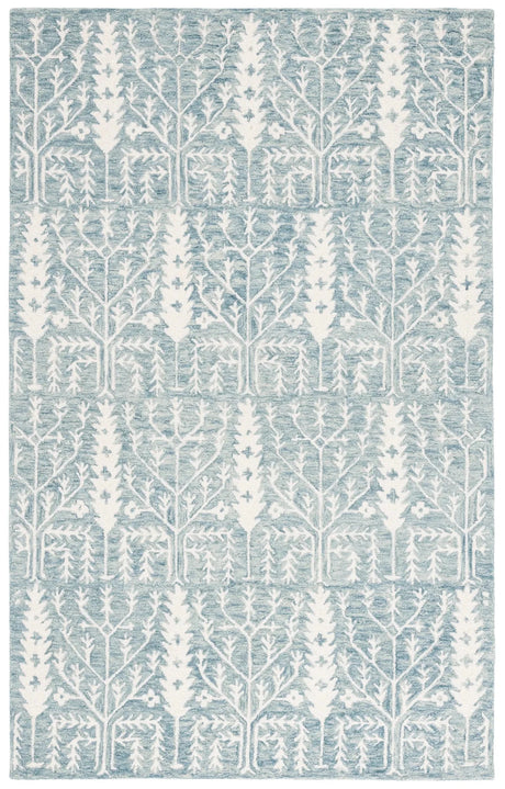 Safavieh Jardin 4'-0" x 6'-0" Rug in Blue / Ivory