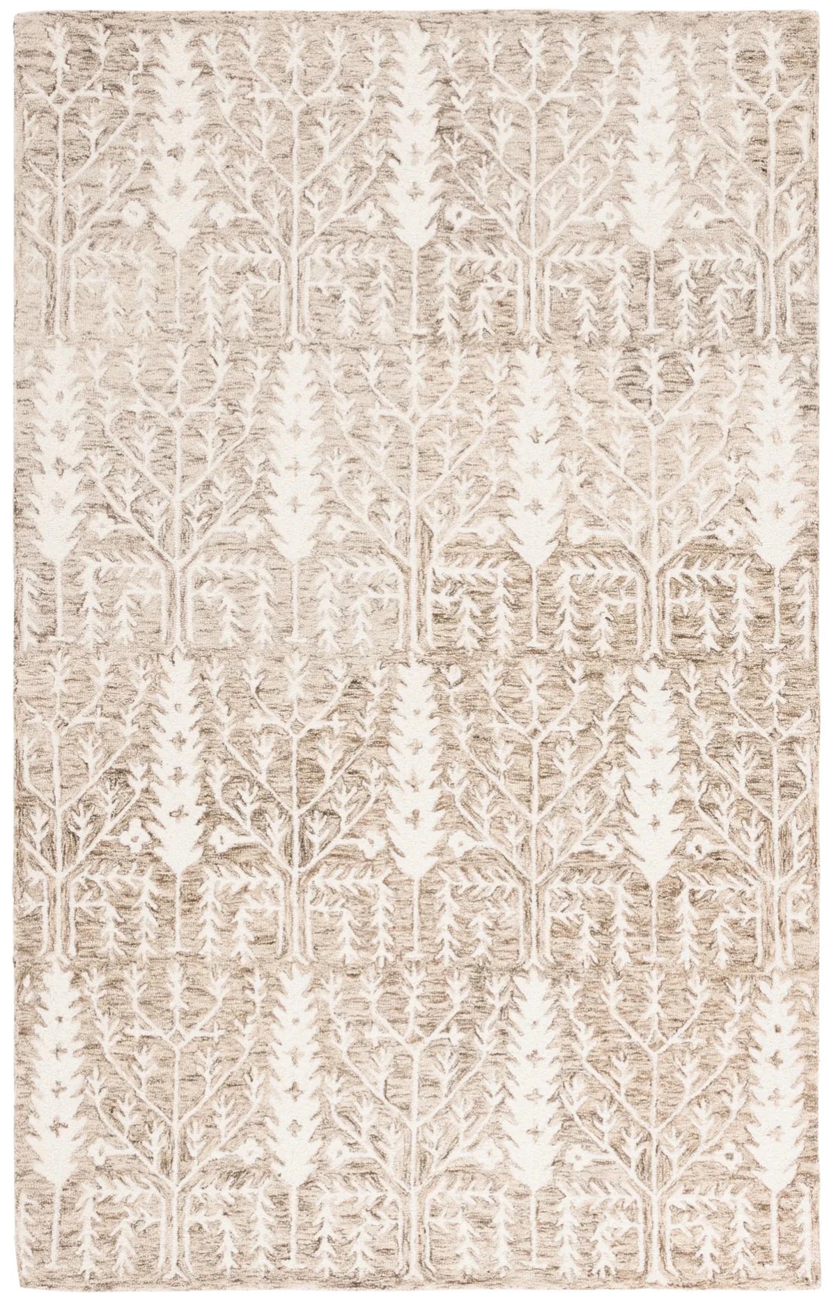 Safavieh Jardin 4'-0" x 6'-0" Rug in Light Brown / Ivory