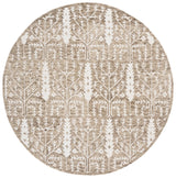 Safavieh Jardin 6'-0" x 6'-0" Rug in Light Brown / Ivory