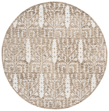 Safavieh Jardin 6'-0" x 6'-0" Rug in Light Brown / Ivory