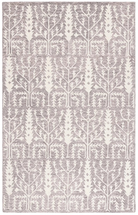 Safavieh Jardin 4'-0" x 6'-0" Rug in Purple / Ivory