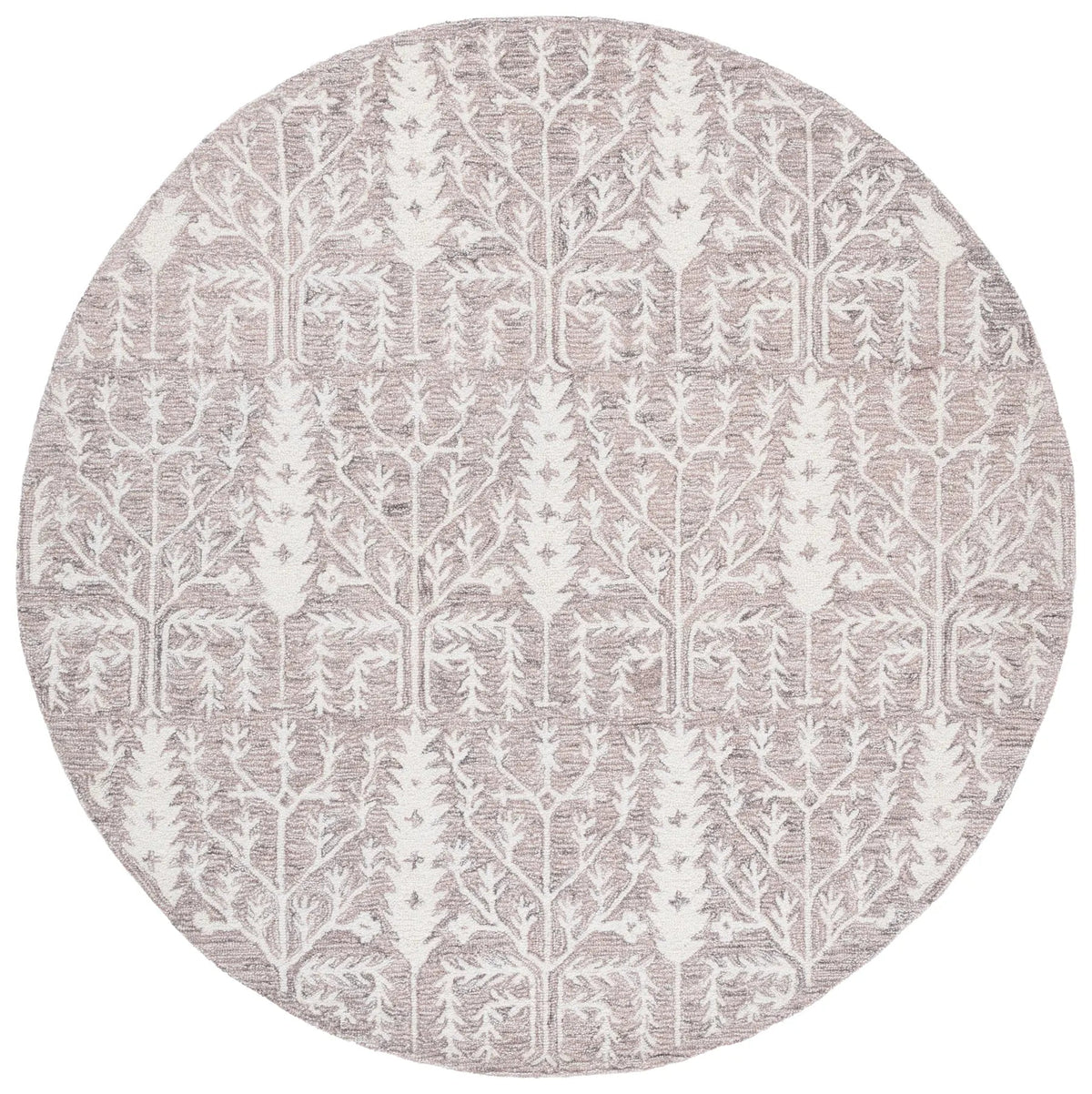 Safavieh Jardin 6'-0" x 6'-0" Rug in Purple / Ivory