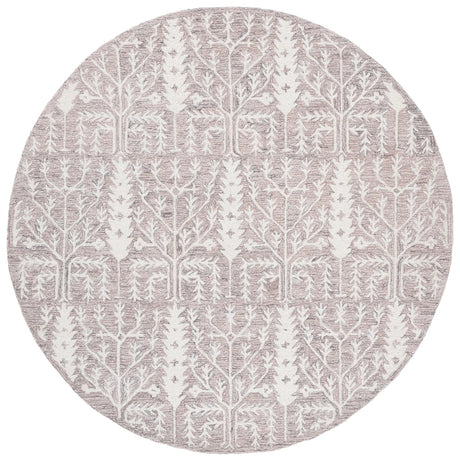 Safavieh Jardin 6'-0" x 6'-0" Rug in Purple / Ivory
