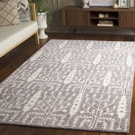 Safavieh Jardin 4'-0" x 6'-0" Rug in Purple / Ivory
