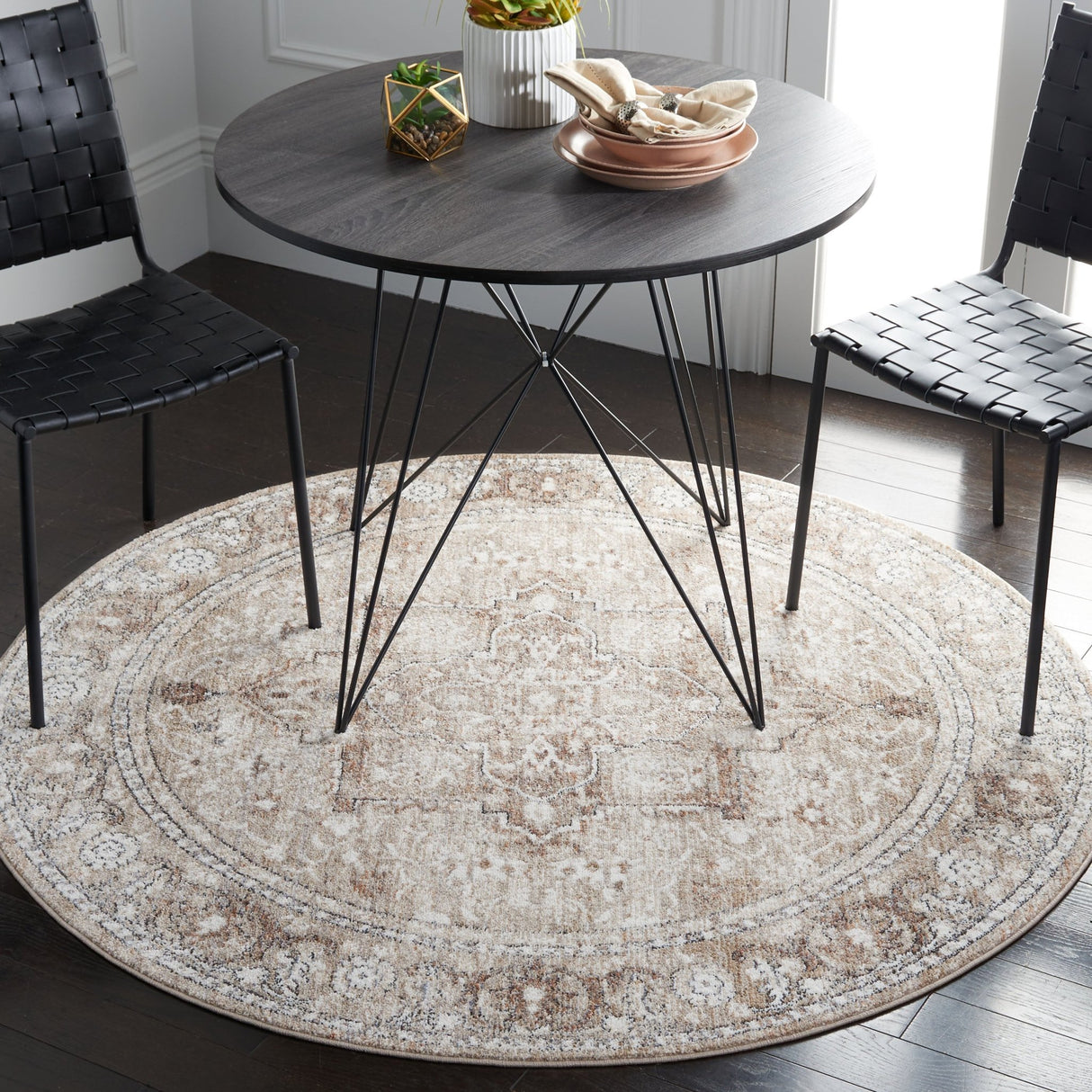 Safavieh Jasmine Jsm318A Ivory/Beige Rug - Safavieh - jsm318a - 5r
