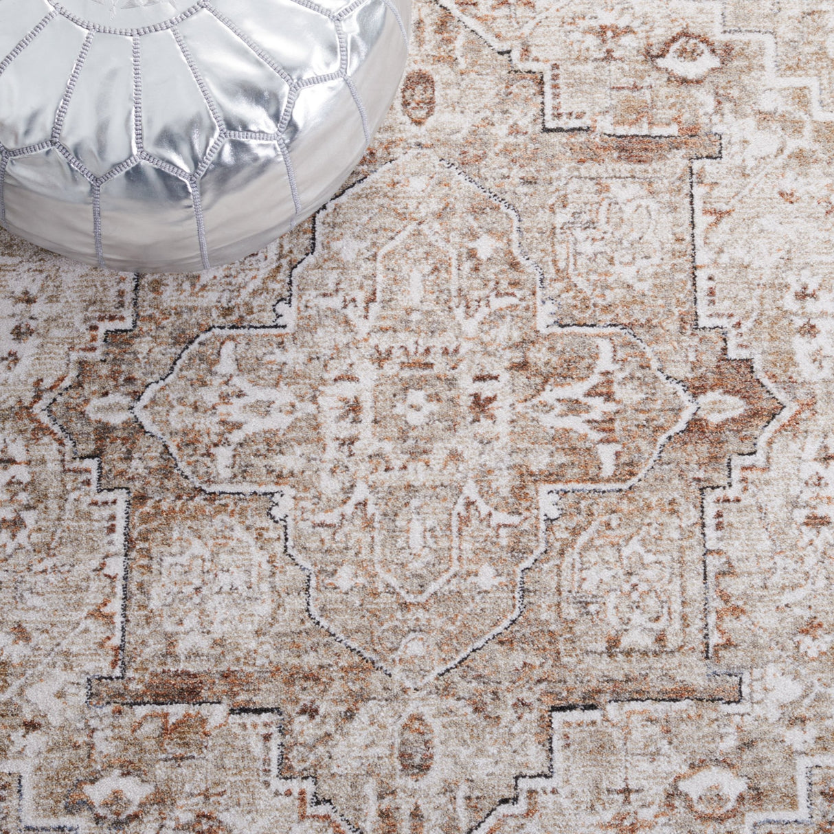 Safavieh Jasmine Jsm318A Ivory/Beige Rug - Safavieh - jsm318a - 5r