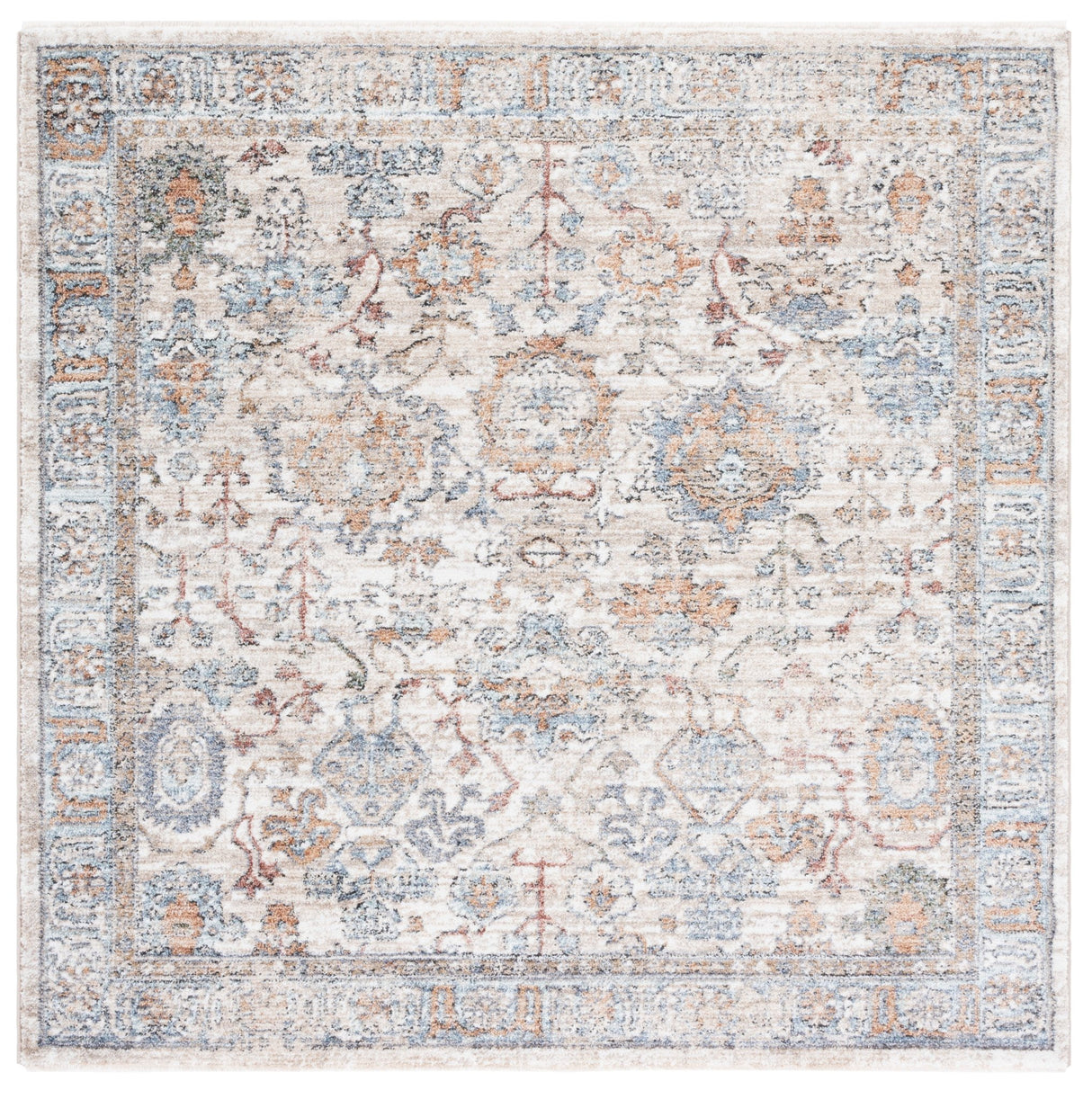 Safavieh Jasmine Jsm319A Ivory/Blue Rug - Safavieh - jsm319a - 5sq