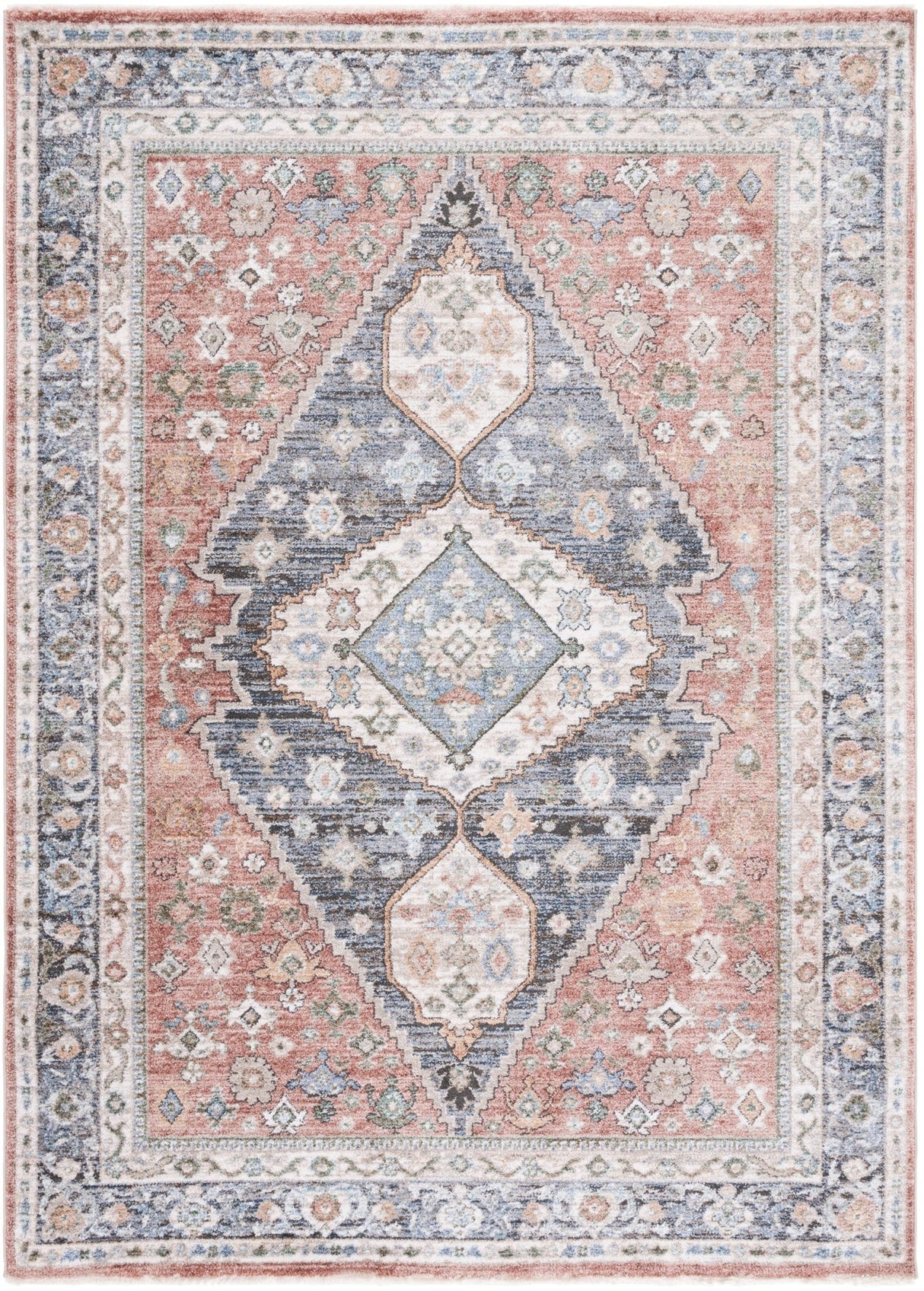 Safavieh Jasmine Jsm329P Rust/Navy Rug - Safavieh - jsm329p - 4