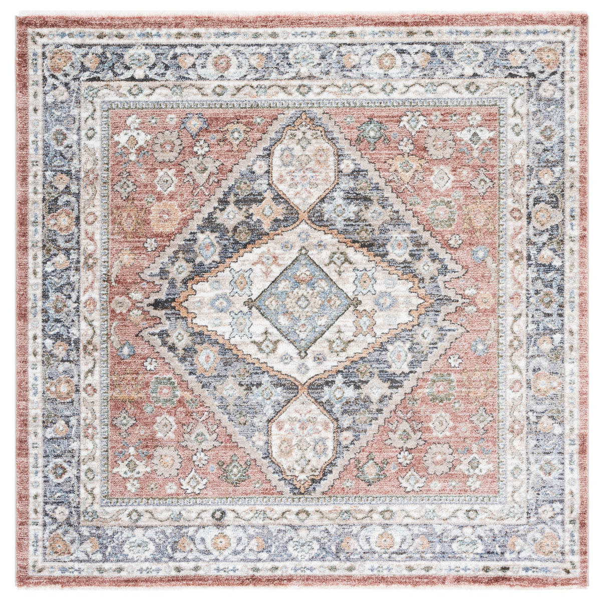 Safavieh Jasmine Jsm329P Rust/Navy Rug - Safavieh - jsm329p - 5sq