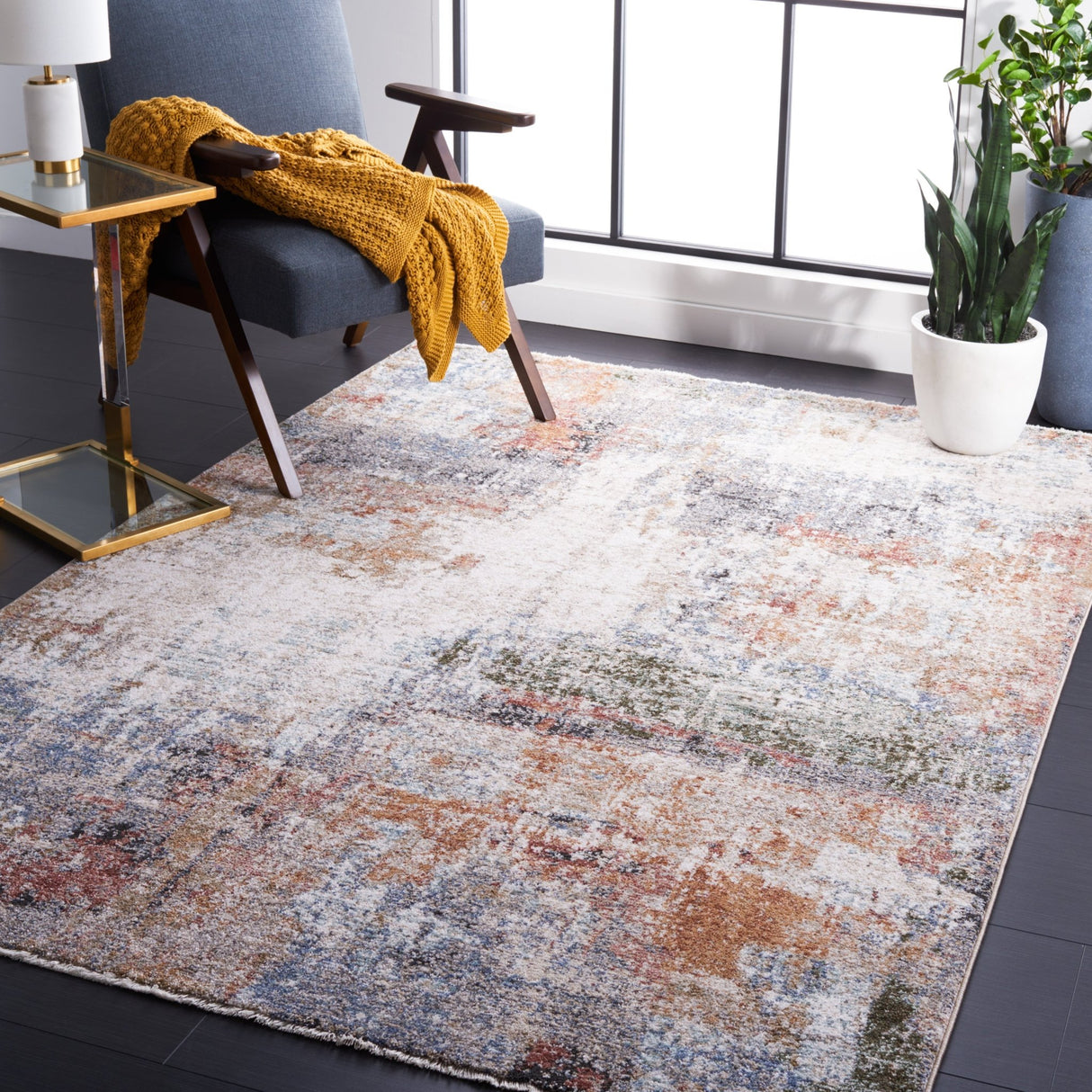 Safavieh Jasmine Jsm334A Ivory/Blue Rug - Safavieh - jsm334a - 4
