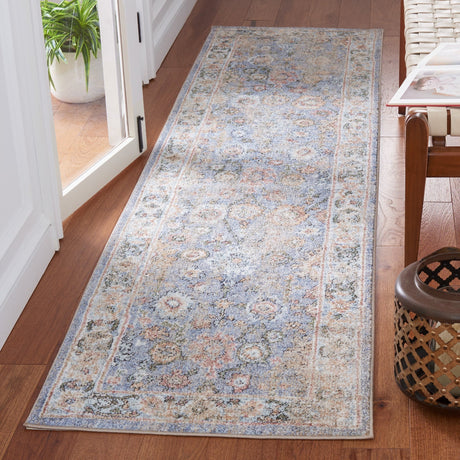 Safavieh Jasmine Jsm338M Blue/Gold Rug - Safavieh - jsm338m - 5r
