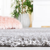 Safavieh Jasmine Shag Jsm100G Grey/Ivory Rug - Safavieh - jsm100g - 7r