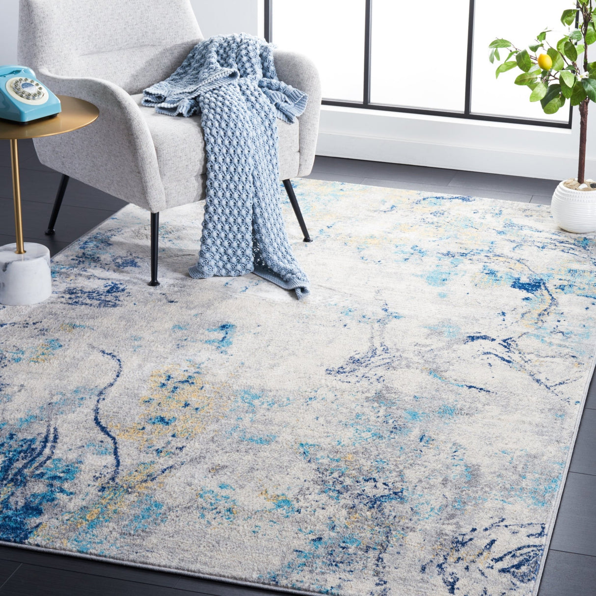Safavieh Jasper Jsp129A Ivory/Blue Rug - Safavieh - jsp129a - 4