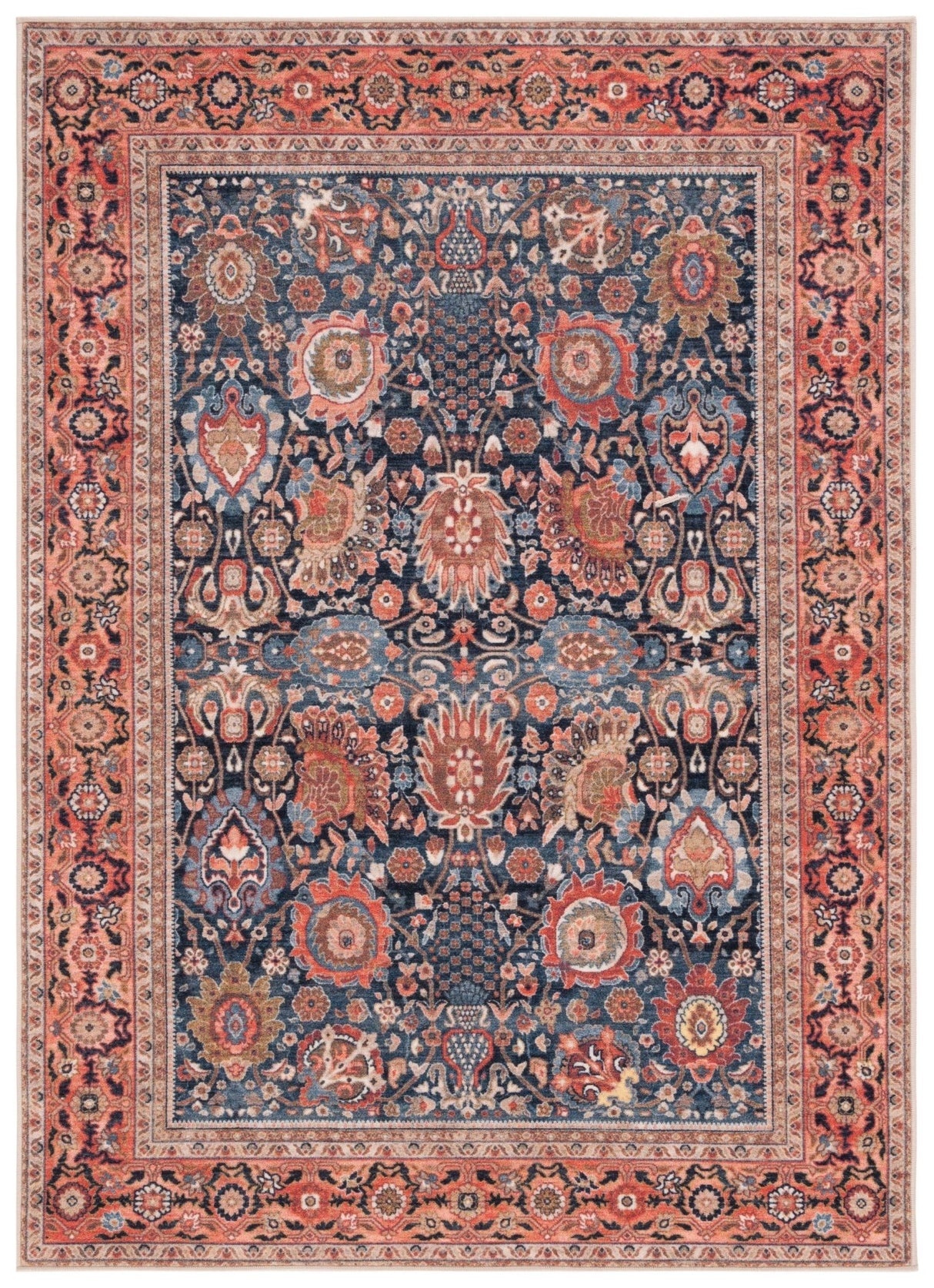 Safavieh Journey Jny103N Navy/Rust Beige Rug - Safavieh - jny103n - 4