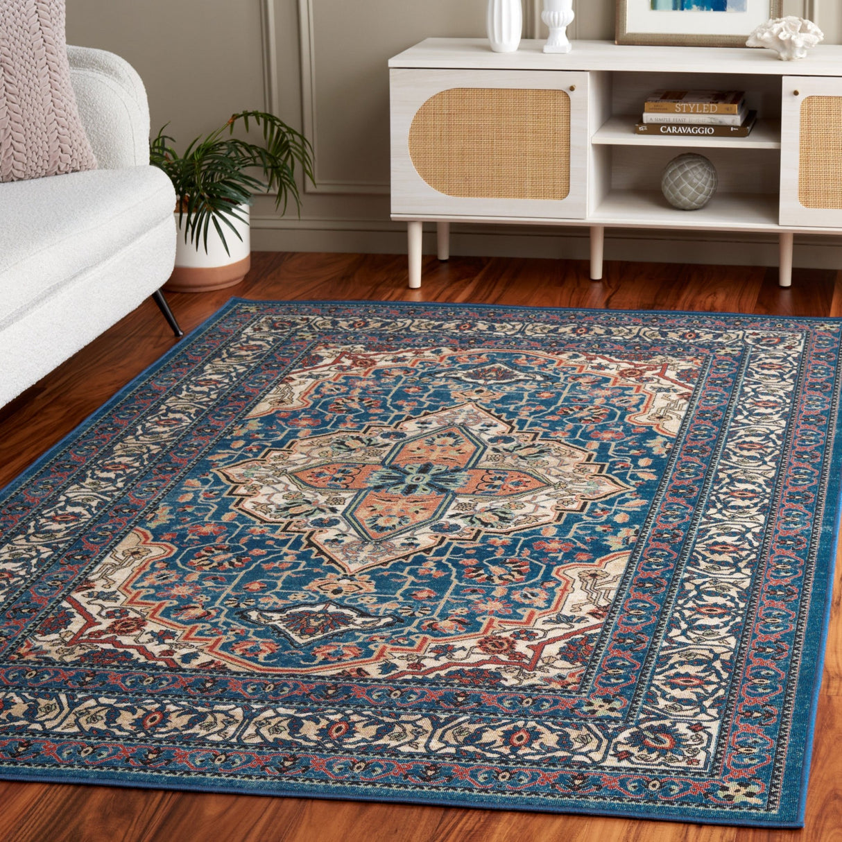 Safavieh Journey Jny105M Blue/Ivory Rug - Safavieh - jny105m - 4
