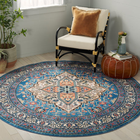 Safavieh Journey Jny105M Blue/Ivory Rug - Safavieh - jny105m - 7r
