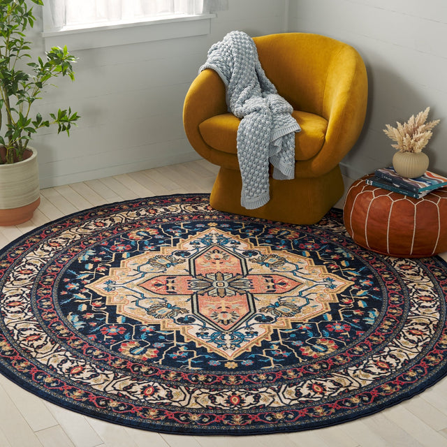 Safavieh Journey Jny105N Navy/Ivory Rug - Safavieh - jny105n - 7r