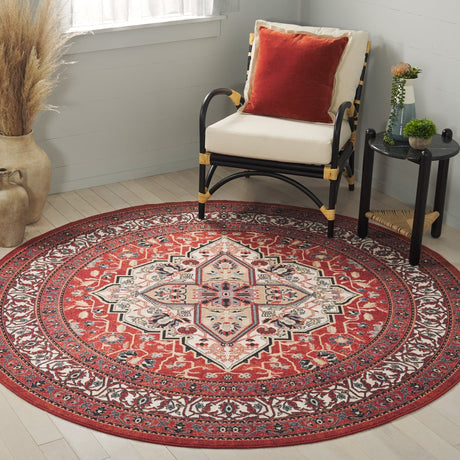 Safavieh Journey Jny105P Red/Ivory Rug - Safavieh - jny105p - 7r