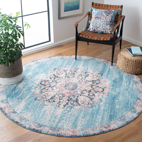 Safavieh Journey Jny152M Turquoise/Pink Rugs - Safavieh - jny152m - 7r