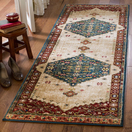 Safavieh Kashan Ksn300A Blue / Red Rugs - Safavieh - ksn300a - 3