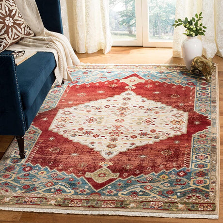 Safavieh Kashan Ksn300B Ivory / Blue Rugs - Safavieh - ksn300b - 3