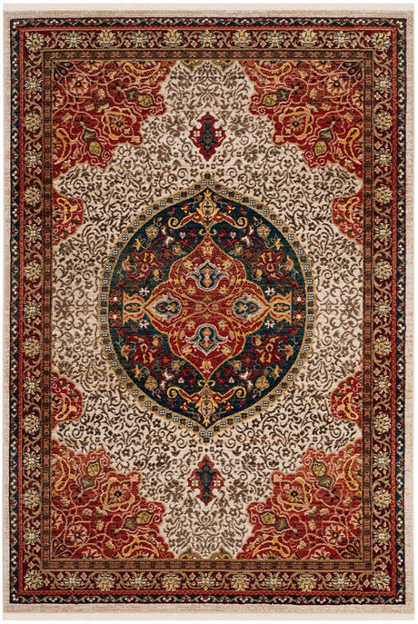 Safavieh Kashan Ksn302D Ivory / Red Rugs - Safavieh - ksn302d - 3