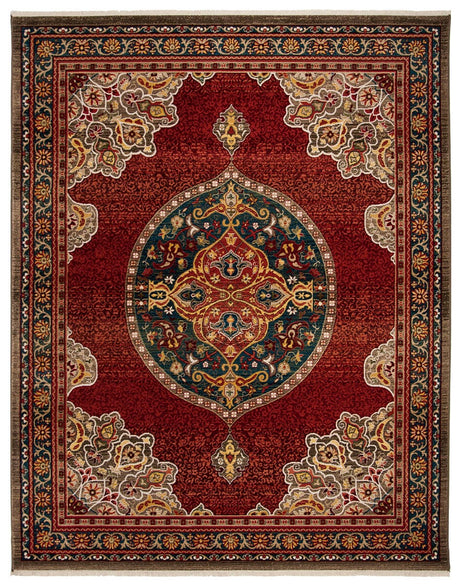 Safavieh Kashan Ksn302F Red / Blue Rugs - Safavieh - ksn302f - 3