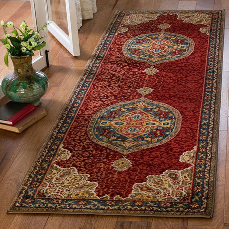 Safavieh Kashan Ksn302F Red / Blue Rugs - Safavieh - ksn302f - 3