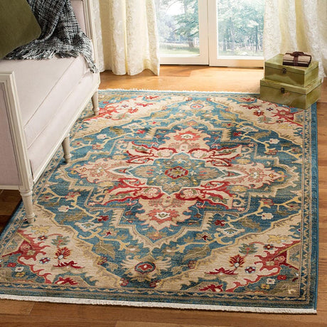 Safavieh Kashan Ksn304B Blue / Beige Rugs - Safavieh - ksn304b - 3