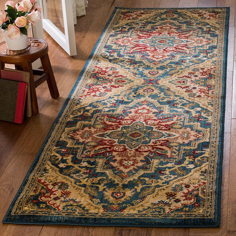 Safavieh Kashan Ksn304B Blue / Beige Rugs - Safavieh - ksn304b - 3