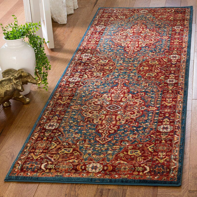 Safavieh Kashan Ksn305A Blue / Red Rugs - Safavieh - ksn305a - 3