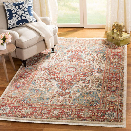 Safavieh Kashan Ksn305B Ivory / Blue Rugs - Safavieh - ksn305b - 3