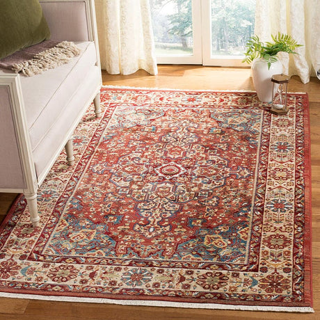 Safavieh Kashan Ksn305L Red / Ivory Rugs - Safavieh - ksn305l - 3