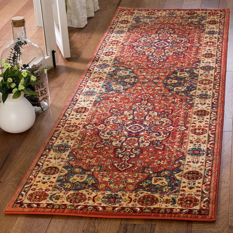 Safavieh Kashan Ksn305L Red / Ivory Rugs - Safavieh - ksn305l - 3