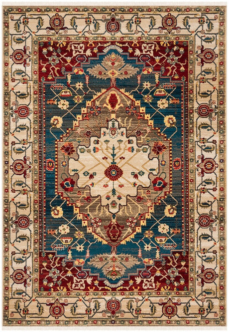 Safavieh Kashan Ksn306A Ivory / Blue Rugs - Safavieh - ksn306a - 3