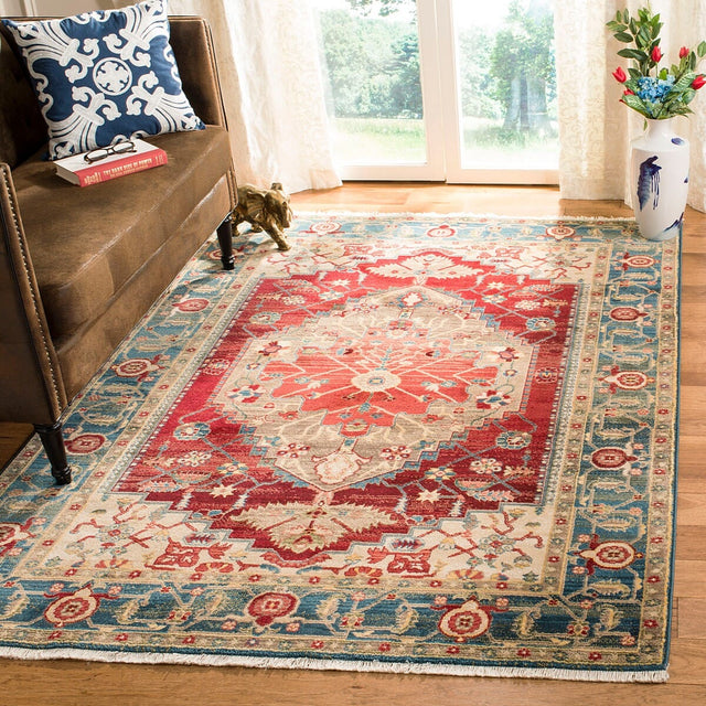 Safavieh Kashan Ksn306M Blue / Red Rugs - Safavieh - ksn306m - 3