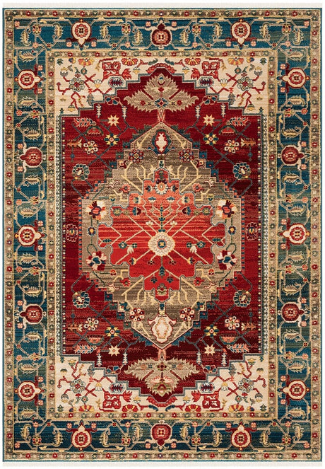 Safavieh Kashan Ksn306M Blue / Red Rugs - Safavieh - ksn306m - 3